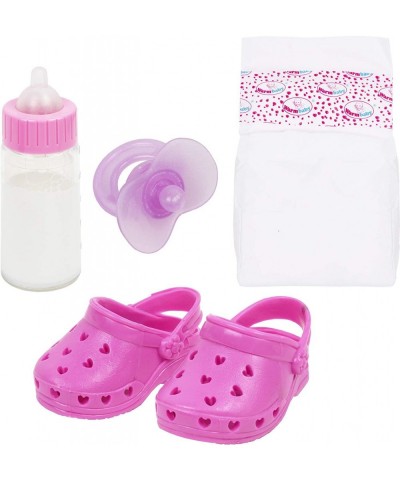 Baby Girl Doll Caring and Feeding Accessories Set (Doll not Included) Pink $17.19 Doll Playsets