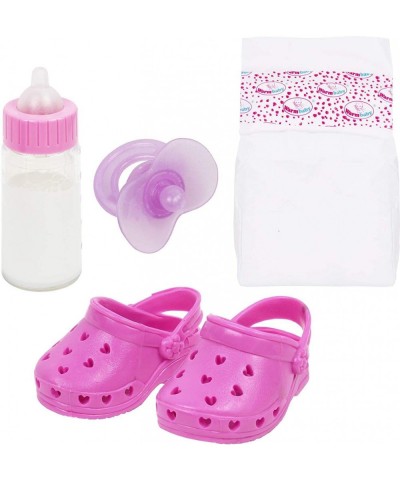 Baby Girl Doll Caring and Feeding Accessories Set (Doll not Included) Pink $17.19 Doll Playsets