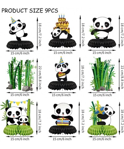 [9 Pack] Panda Party Decorations Honeycomb Centerpieces Supplies Birthday Decorations for Table Baby Shower Centerpieces Kids...