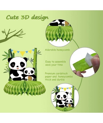 [9 Pack] Panda Party Decorations Honeycomb Centerpieces Supplies Birthday Decorations for Table Baby Shower Centerpieces Kids...