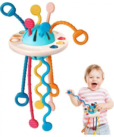 Sensory Travel Toys for Toddlers 1-3 Year Old Boy Gifts UFO Silicone Pull String Activity Montessori Baby Toys 6-12-18 Months...