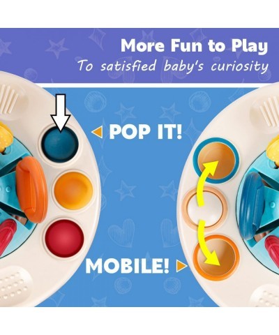 Sensory Travel Toys for Toddlers 1-3 Year Old Boy Gifts UFO Silicone Pull String Activity Montessori Baby Toys 6-12-18 Months...