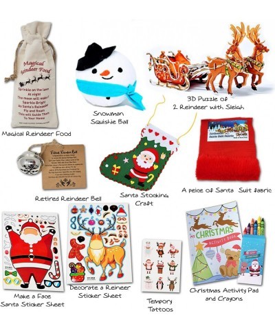 Christmas Eve Box Fillers for Kids - Christmas Crafts for Kids - Stocking Stuffers - Gifts Includes Reindeer Food Santa Stock...