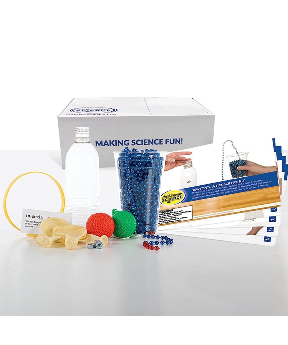 STEM Newton’s Science Kit physics for kids experiments to understand the first law of motion gravity friction inertia and mor...