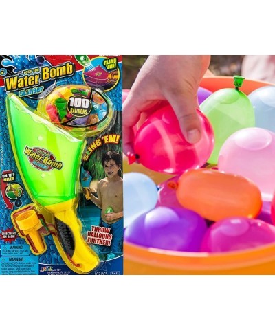 Water Balloon Launcher (2 Packs Assorted) Water Balloon Slingshot 30 Colorful Water Balloons Slinger & Rapid Water Injection ...