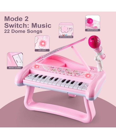 First Birthday Toddler Piano Toys for 1 Year Old Girls Baby Musical Keyboard 22 Keys Kids Age 1 2 3 Play Instrument with Micr...