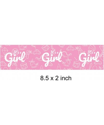 It's A Girl Baby Shower Water Bottle Labels - Shiny Foil - 24 Stickers $15.66 Kids' Stickers