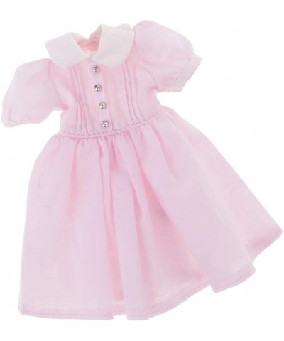 1/6 Doll Lovely Dress for 12" Dolls Dolls Clothes Accessories Pink $18.39 Doll Accessories