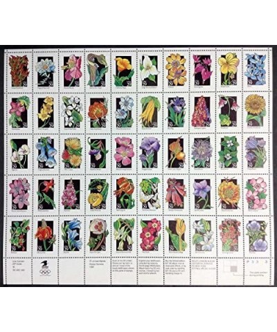 29?Wildflowers Stamp Sheet of 50 Commemorative series Scott 2647-2696 by Stamps United States $42.39 Collectible Postage Stamps