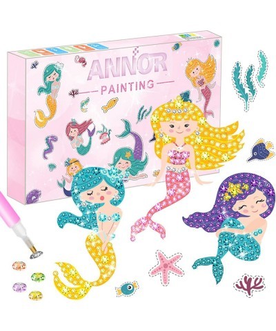 Arts and Crafts for Kids Ages 8-12 5D Diamond Painting Kits for Kids DIY Mermaid Diamond Art Stickers by Numbers Kits for Gir...