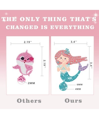 Arts and Crafts for Kids Ages 8-12 5D Diamond Painting Kits for Kids DIY Mermaid Diamond Art Stickers by Numbers Kits for Gir...