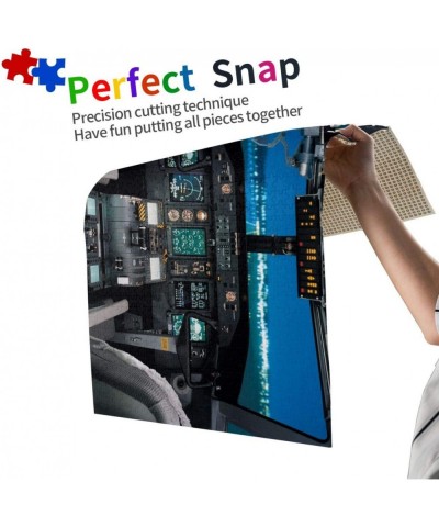 1000 Pieces Airplane Cockpit View Jigsaw Puzzle Fun Educational Toy for Kids Ages 12 Teens & Families.Educational Games Home ...