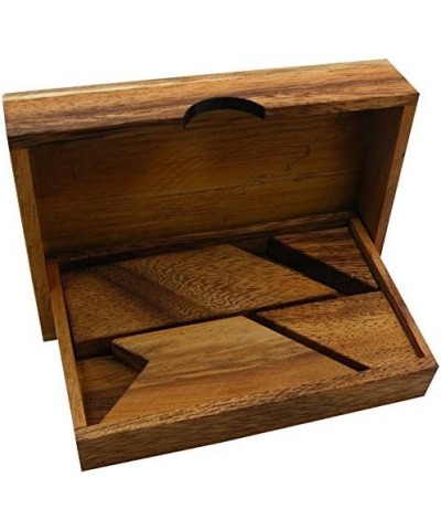 T Letter Puzzle in a Wooden Box - Brain Teaser Puzzle Build The T Letter $17.46 3-D Puzzles