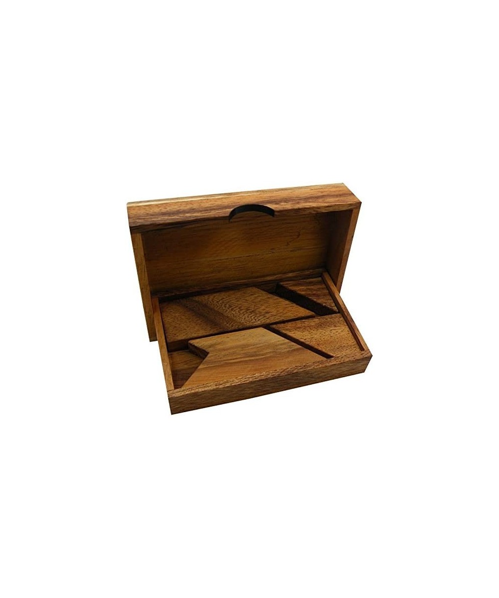 T Letter Puzzle in a Wooden Box - Brain Teaser Puzzle Build The T Letter $17.46 3-D Puzzles