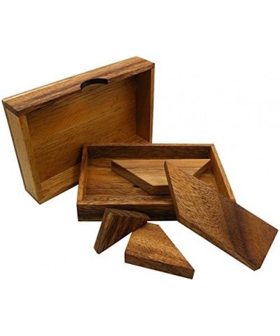 T Letter Puzzle in a Wooden Box - Brain Teaser Puzzle Build The T Letter $17.46 3-D Puzzles