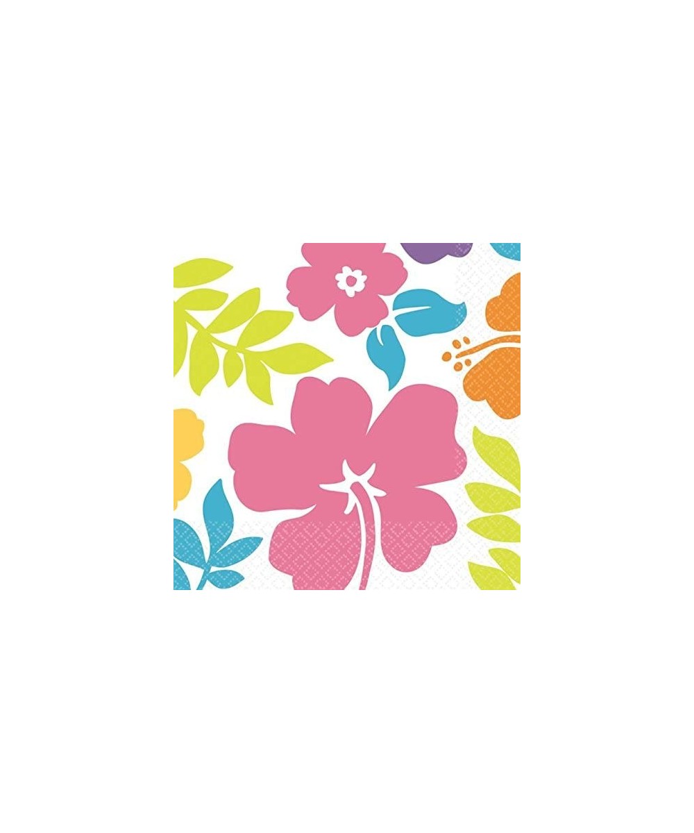 Hibiscus White Lunch Napkin 100ct $29.26 Kids' Party Tableware