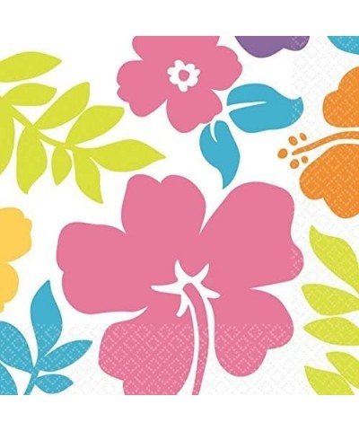 Hibiscus White Lunch Napkin 100ct $29.26 Kids' Party Tableware