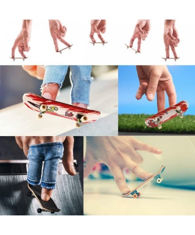 Mini Finger Skateboards Toys Wooden Fingerboard Professional Finger Board Ultimate Sport Training Props with Fingerboard Non ...