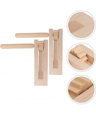 2Pcs Traditional Matraca Toys Handmade Wooden Spinning Rattle Ratchet Noise Maker for Cheering Games Party and Celebrations $...