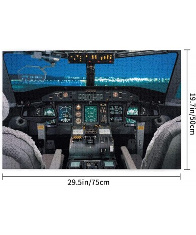 1000 Pieces Airplane Cockpit View Jigsaw Puzzle Fun Educational Toy for Kids Ages 12 Teens & Families.Educational Games Home ...