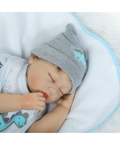 Realistic Reborn Baby Dolls Boy Soft Vinyl Silicone Sleeping Baby Doll 22 Inches Weighted Baby Reborn Dolls Handmade Real Bab...