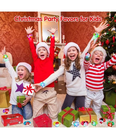 10Pcs Christmas Party Favors for Kids Led Pop It Bracelet Christmas Toys Glow in The Dark Party Supplies for Christmas Gifts ...