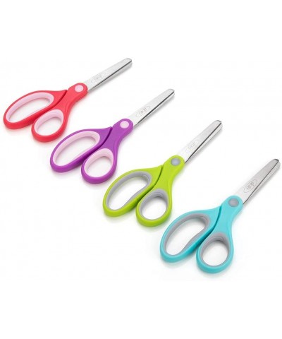 Kids Scissors (48 Count Teacher Pack Rounded-tip 5.6 Inch) - 5.6’’ Soft Touch Blunt School Student Scissors Shears DT-003- (P...