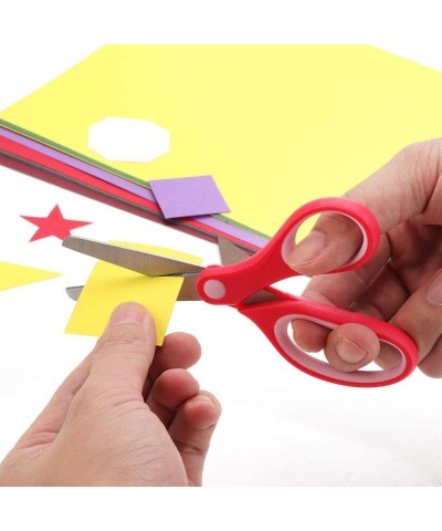 Kids Scissors (48 Count Teacher Pack Rounded-tip 5.6 Inch) - 5.6’’ Soft Touch Blunt School Student Scissors Shears DT-003- (P...