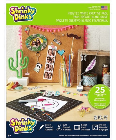 Shrinky Dinks Creative Pack 25 Sheets Frosted White Kids Art and Craft Activity Set Kids Toys for Ages 6 Up $17.51 Kids' Draw...