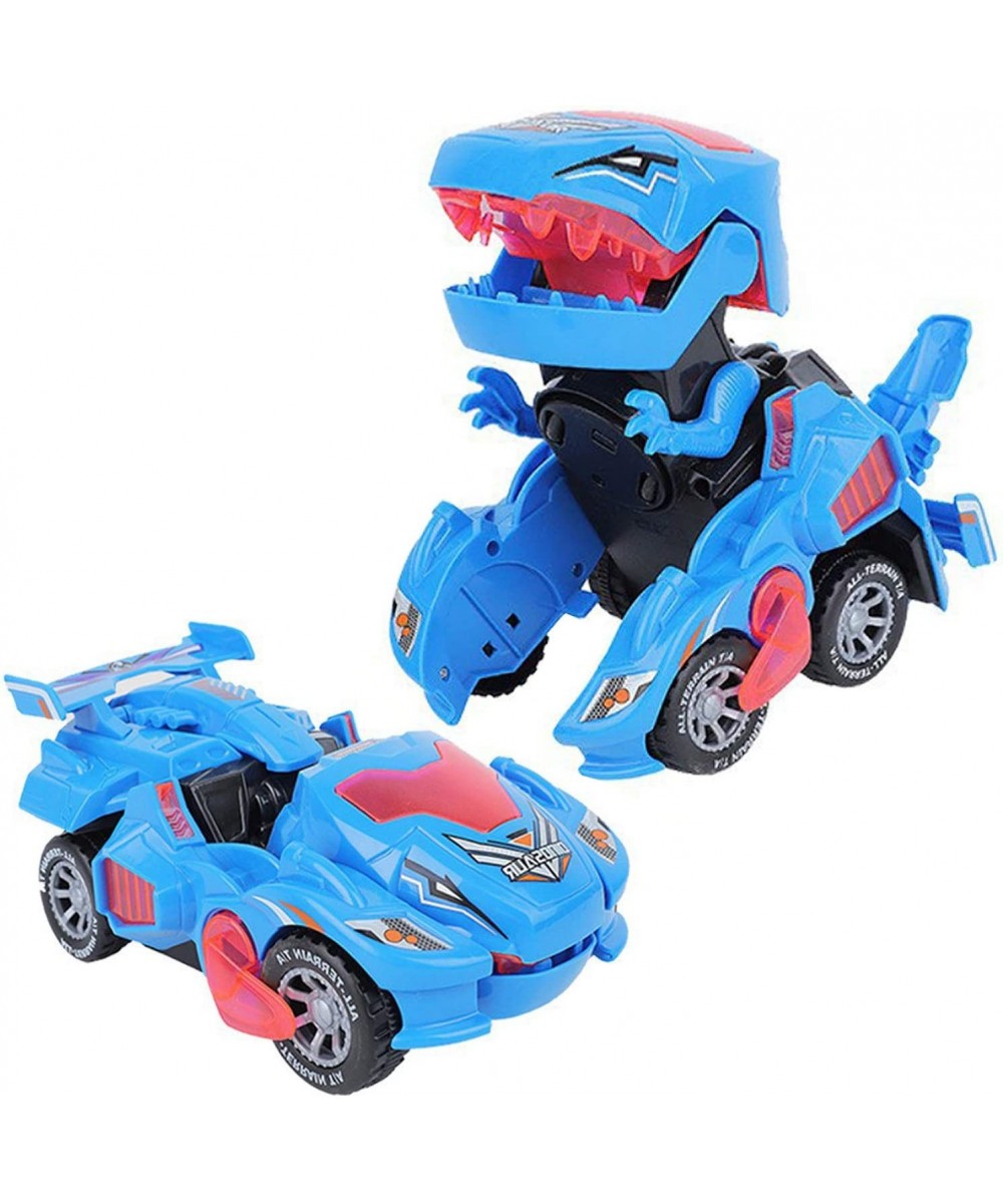 2 in 1 Transforming Dinosaur LED Car with Light and Music T Rex Transformer Toys for 3 4 5 Year Old Boys Christmas Birthday G...