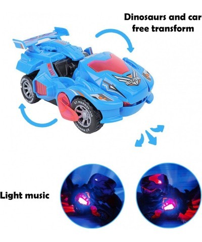 2 in 1 Transforming Dinosaur LED Car with Light and Music T Rex Transformer Toys for 3 4 5 Year Old Boys Christmas Birthday G...