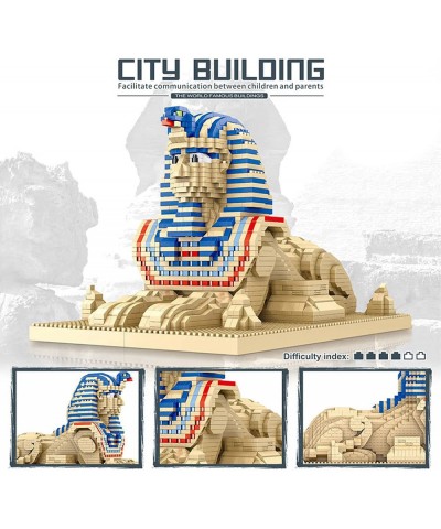 Architecture Egypt The Great Sphinx Statue Micro Building Blocks (2732 Pieces) Creative Building Set for Adults and Teens $66...