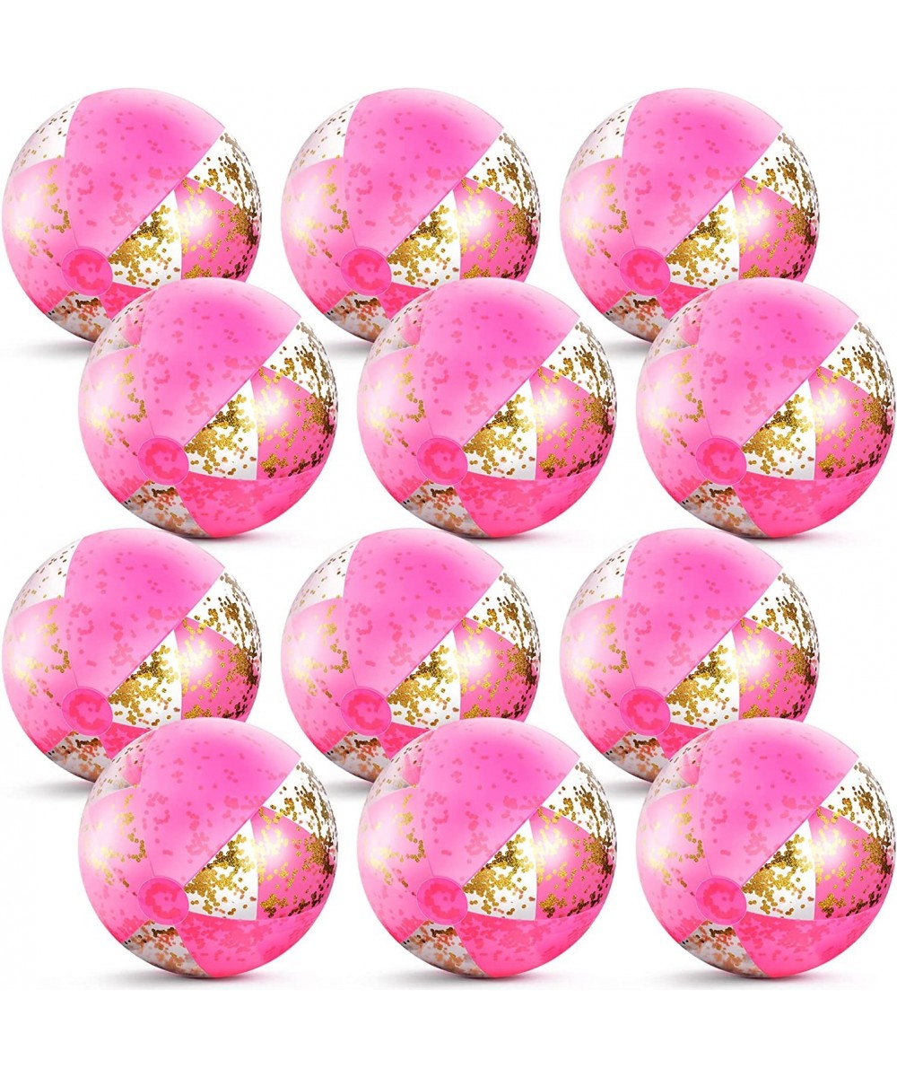 Inflatable Glitter Beach Ball 5 Inch Confetti Beach Balls Pool Party Decorations Beach Party Decorations Pool Party Favors Po...