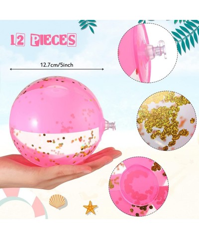 Inflatable Glitter Beach Ball 5 Inch Confetti Beach Balls Pool Party Decorations Beach Party Decorations Pool Party Favors Po...