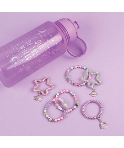 Drink Wear: A Taste of Fashion - Charm Bracelet Making Kit for Girls - Kids Jewelry Making Kit w/ Purple Water Bottle for Gir...