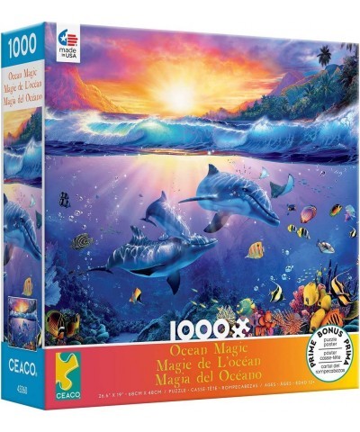 Ocean Magic - Twilight in Paradise - 1000 Piece Jigsaw Puzzle $17.03 Jigsaw Puzzles