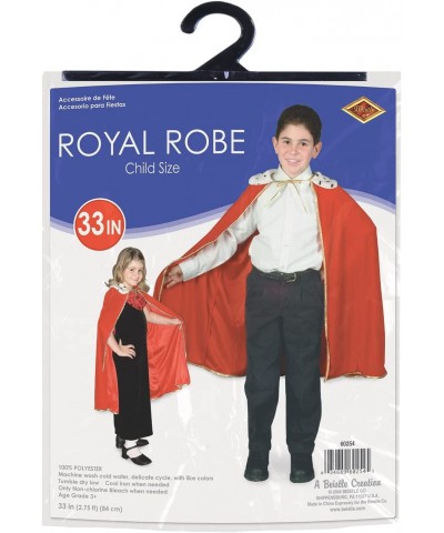 Child Size Red King/Queen Robe Mardi Gras Cape Costume Accessory 33 $30.82 Kids' Dress-Up Accessories