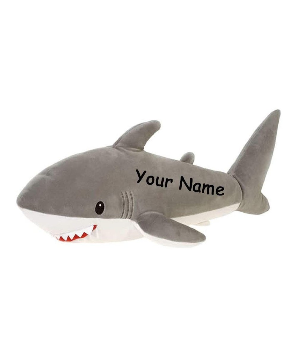 Personalized Huggy Huggables Stan The Shark Plush Stuffed Animal Toy with Custom Name - 21 Inches $39.52 Stuffed Animals & Te...