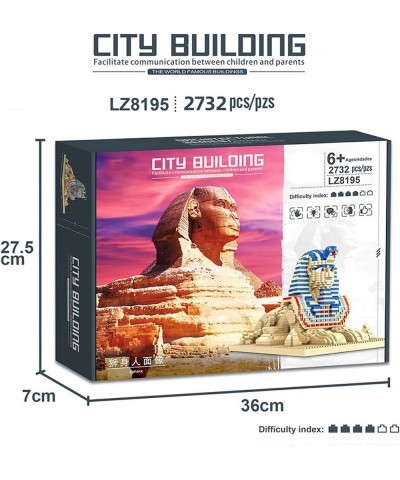 Architecture Egypt The Great Sphinx Statue Micro Building Blocks (2732 Pieces) Creative Building Set for Adults and Teens $66...