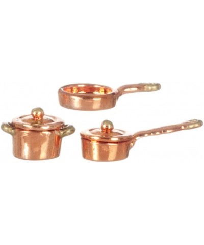 Dollhouse Miniature 1:24 Scale 1/2" 5 Pc Copper Casserole SET G8168 $31.99 Dollhouse Accessories