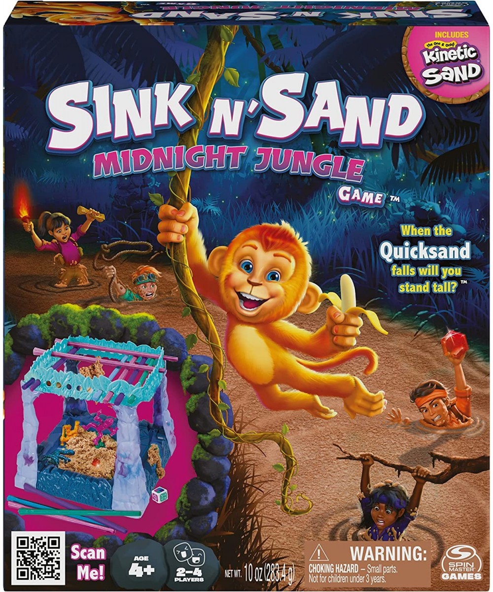 Sink N’ Sand Midnight Jungle Amazon Exclusive Kids Board Game with Kinetic Sand for Sensory Fun Gift Idea for Preschoolers an...