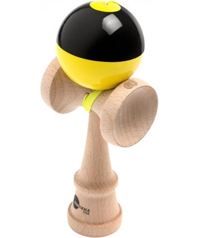 Kaizen Half Split Kendamas Sticky Paint Black & Yellow $42.67 Yo-Yos