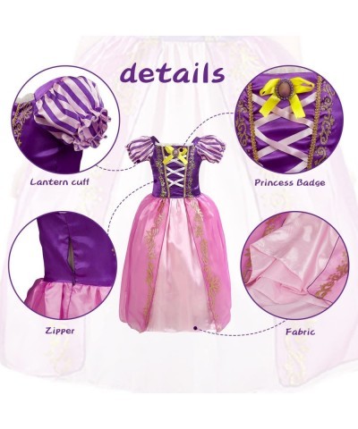 TPMG Princess Rapunzel Dress Tiara for Girls 3T-8Y Kids Halloween Costume Tangled Dress Up Clothes Pretend Play Birthday $33....