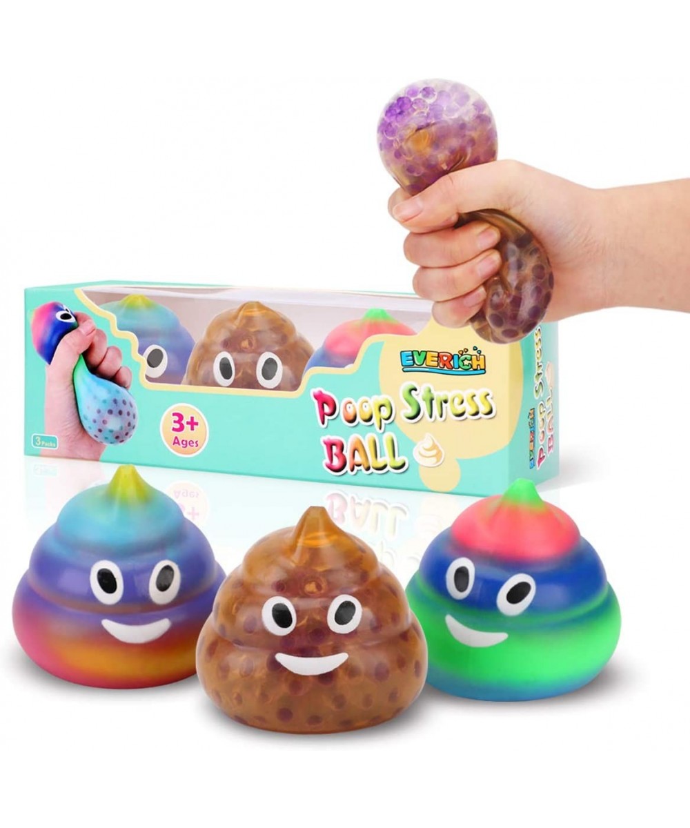 Stress Relief Ball Set 3 Water Beads Stress Balls Squeeze Poop Ball and Squishy Stress Balls Toys for Adult and Kids $32.33 S...