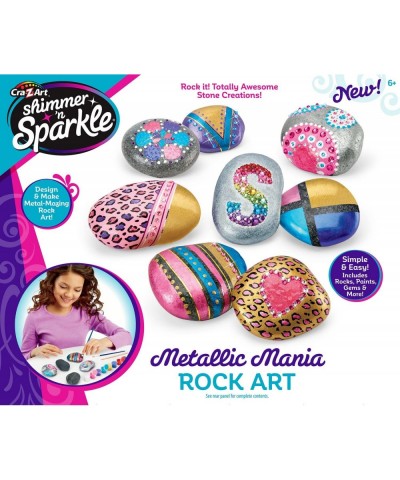 Shimmer ’n Sparkle Metallic Mania Rock Art DIY Kit for ages 6 and Up $30.39 Kids' Drawing & Writing Boards