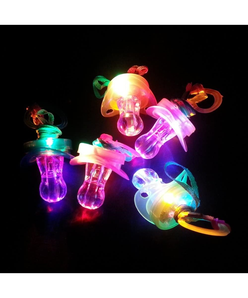 LED Pacifier Whistle 12 Pieces Light up Blinking Joke Pacifier Toy Suitable for Activities in KTV and Bar Concert Tools for C...