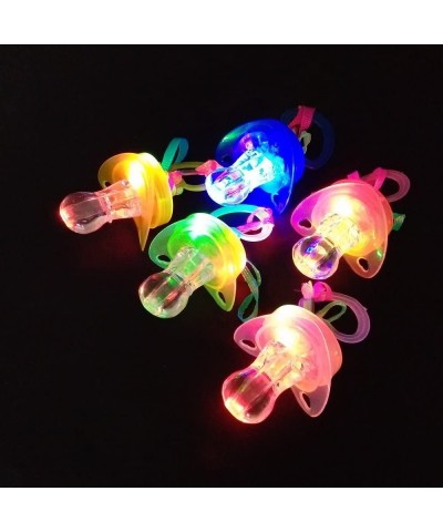 LED Pacifier Whistle 12 Pieces Light up Blinking Joke Pacifier Toy Suitable for Activities in KTV and Bar Concert Tools for C...