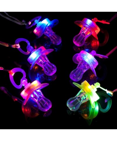 LED Pacifier Whistle 12 Pieces Light up Blinking Joke Pacifier Toy Suitable for Activities in KTV and Bar Concert Tools for C...