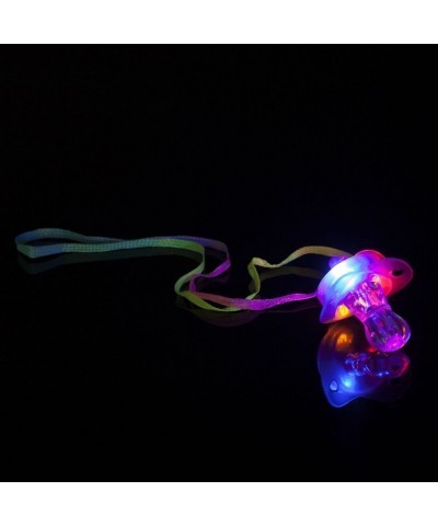 LED Pacifier Whistle 12 Pieces Light up Blinking Joke Pacifier Toy Suitable for Activities in KTV and Bar Concert Tools for C...