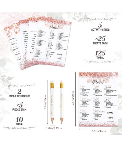 135 Pcs Bridal Shower Games Supplies Including 125 Funny Wedding Cards and 10 Pieces Pencils Games Bridal Shower Decorations ...